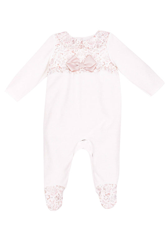 Cotton Velour Babygrow Fanola