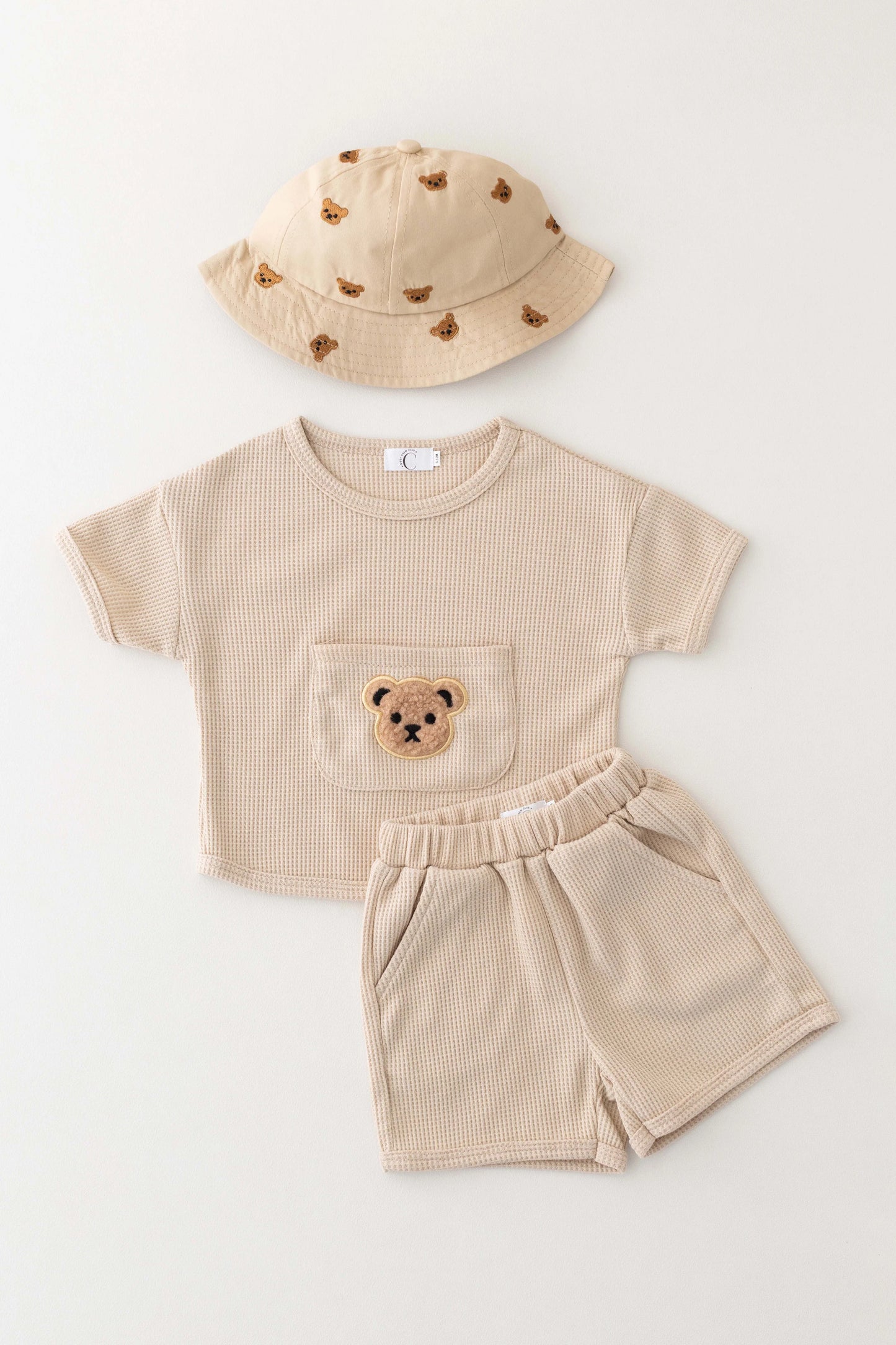 Waffle Bear 2 Piece T-Shirt & Shorts Set