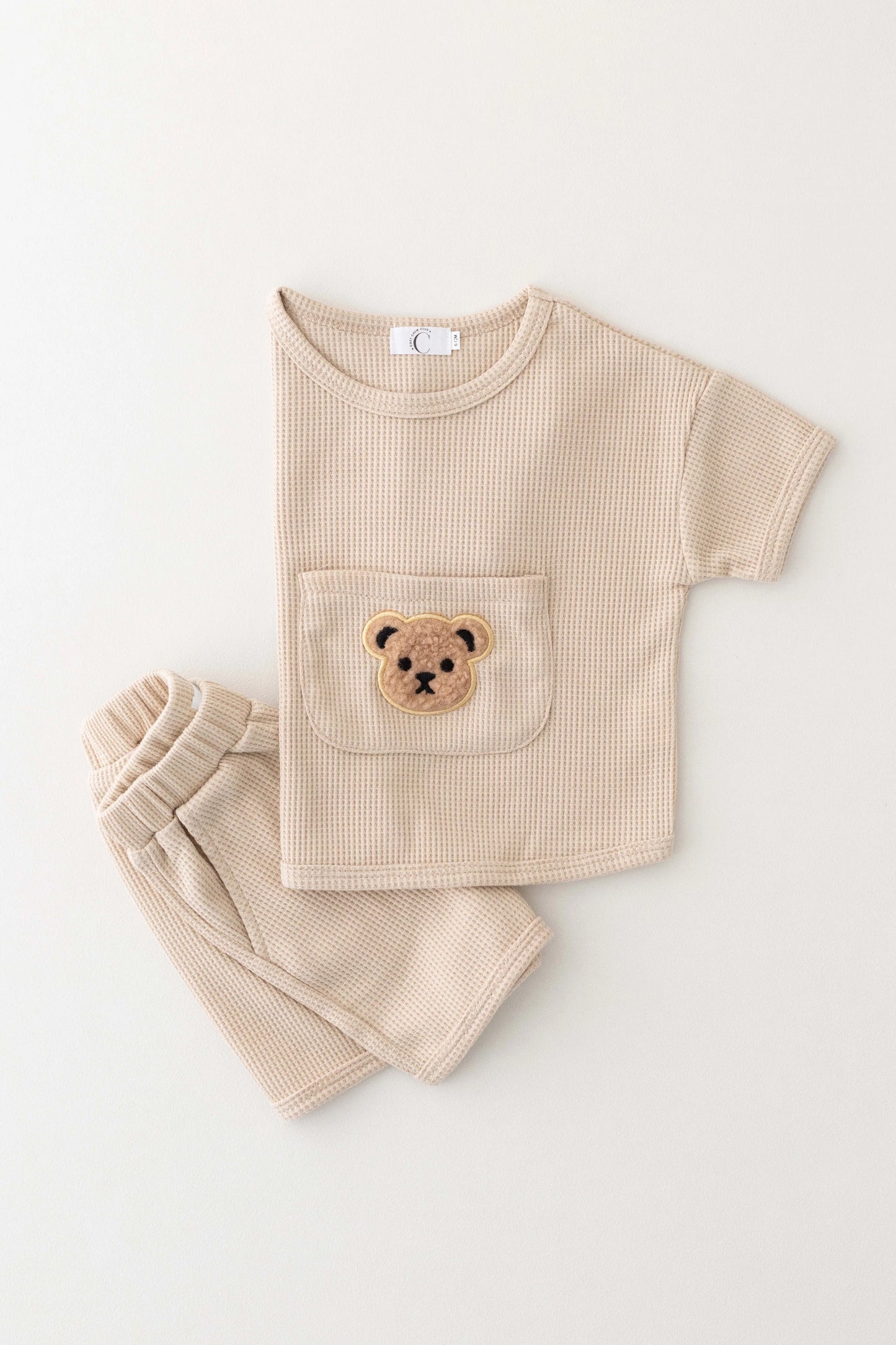 Waffle Bear 2 Piece T-Shirt & Shorts Set