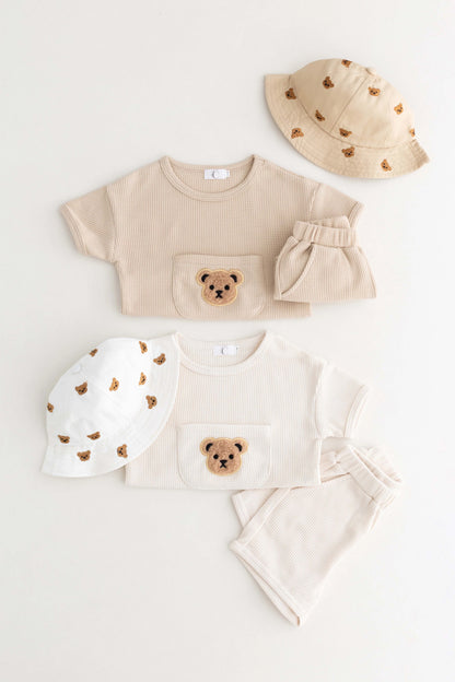 Waffle Bear 2 Piece T-Shirt & Shorts Set