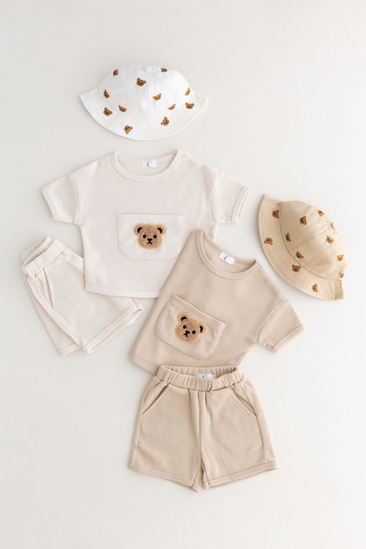 Waffle Bear 2 Piece T-Shirt & Shorts Set