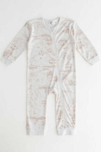 Lyons Den Zip Sleep-suit Parchment