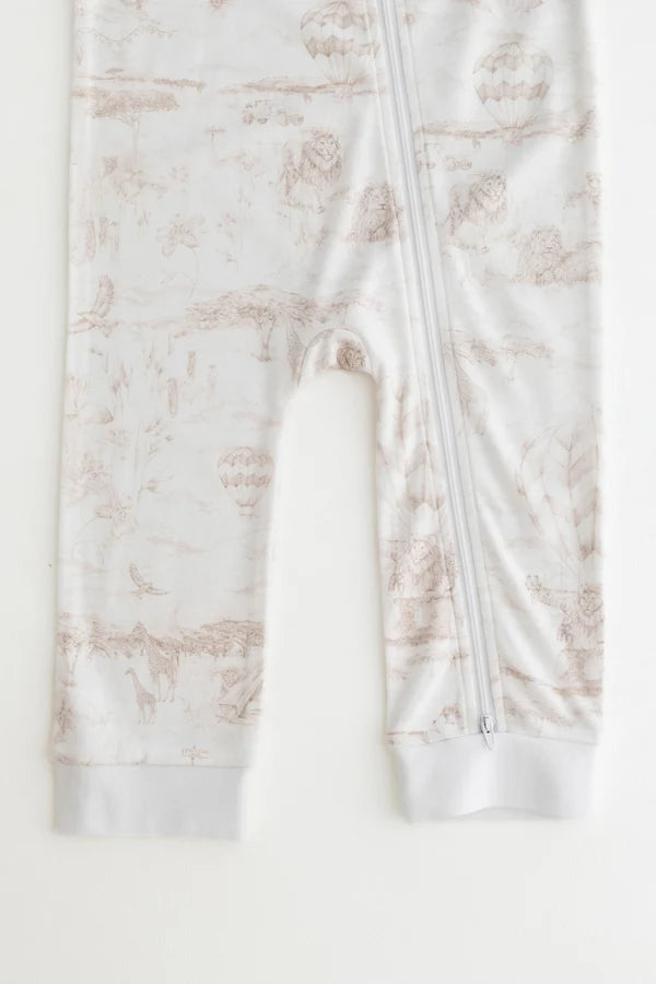Lyons Den Zip Sleep-suit Parchment