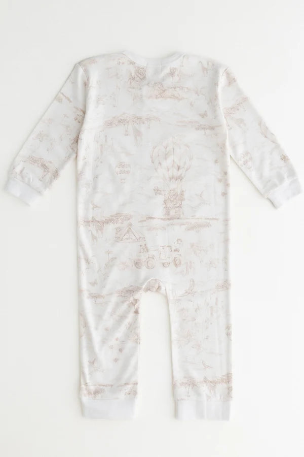 Lyons Den Zip Sleep-suit Parchment