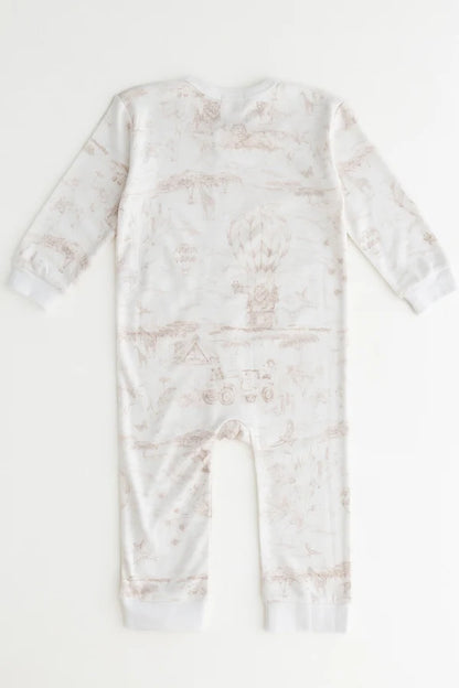 Lyons Den Zip Sleep-suit Parchment