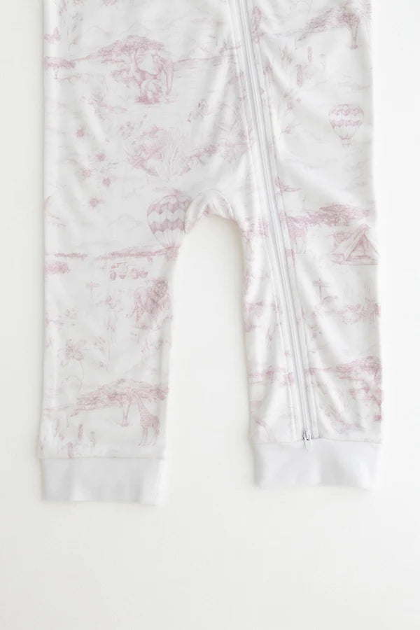 Lyons Den Zip Sleep-suit Baby Pink