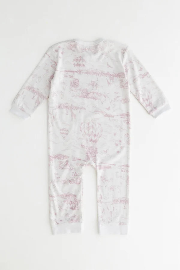 Lyons Den Zip Sleep-suit Baby Pink