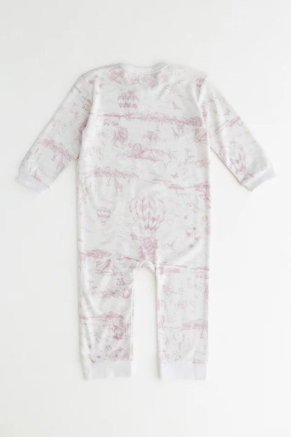 Lyons Den Zip Sleep-suit Baby Pink