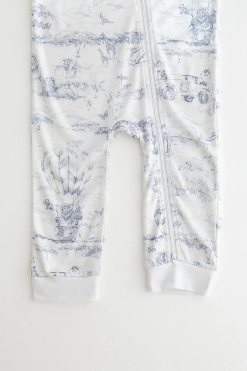 Lyons Den Zip Sleep-suit Baby Blue