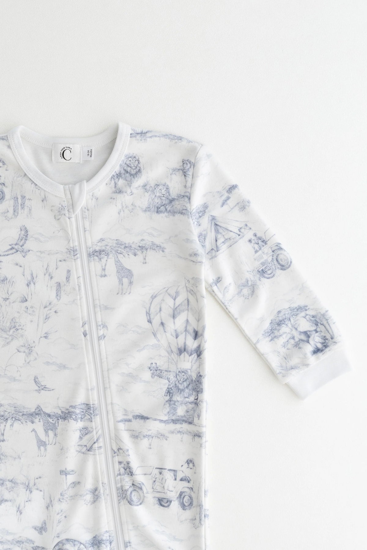 Lyons Den Zip Sleep-suit Baby Blue