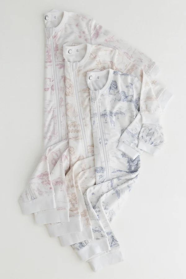 Lyons Den Zip Sleep-suit Parchment