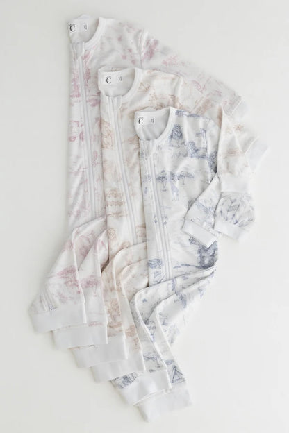 Lyons Den Zip Sleep-suit Parchment
