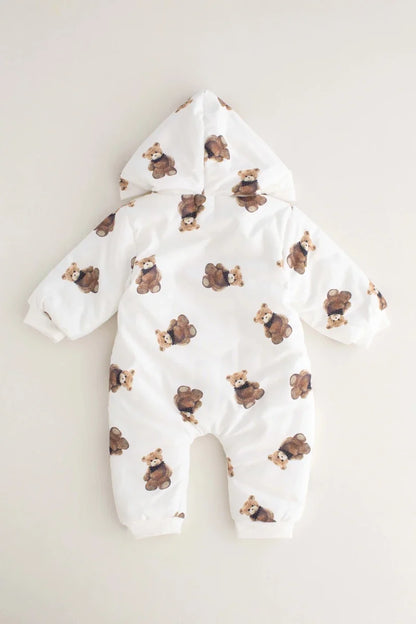 The Bear Puffer Suit with Hood
