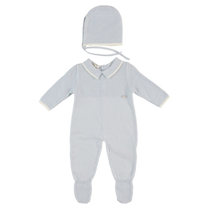Knit Organic Bonnet & All in One Set