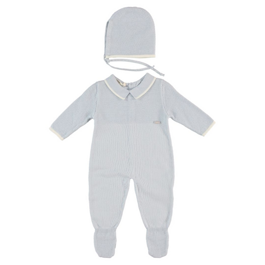 Knit Organic Bonnet & All in One Set