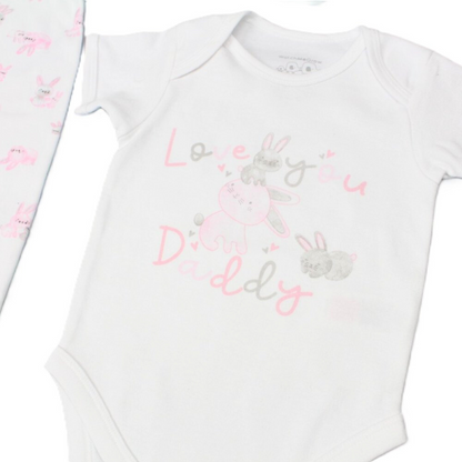 Daddy Bunny Pink 5PC Set