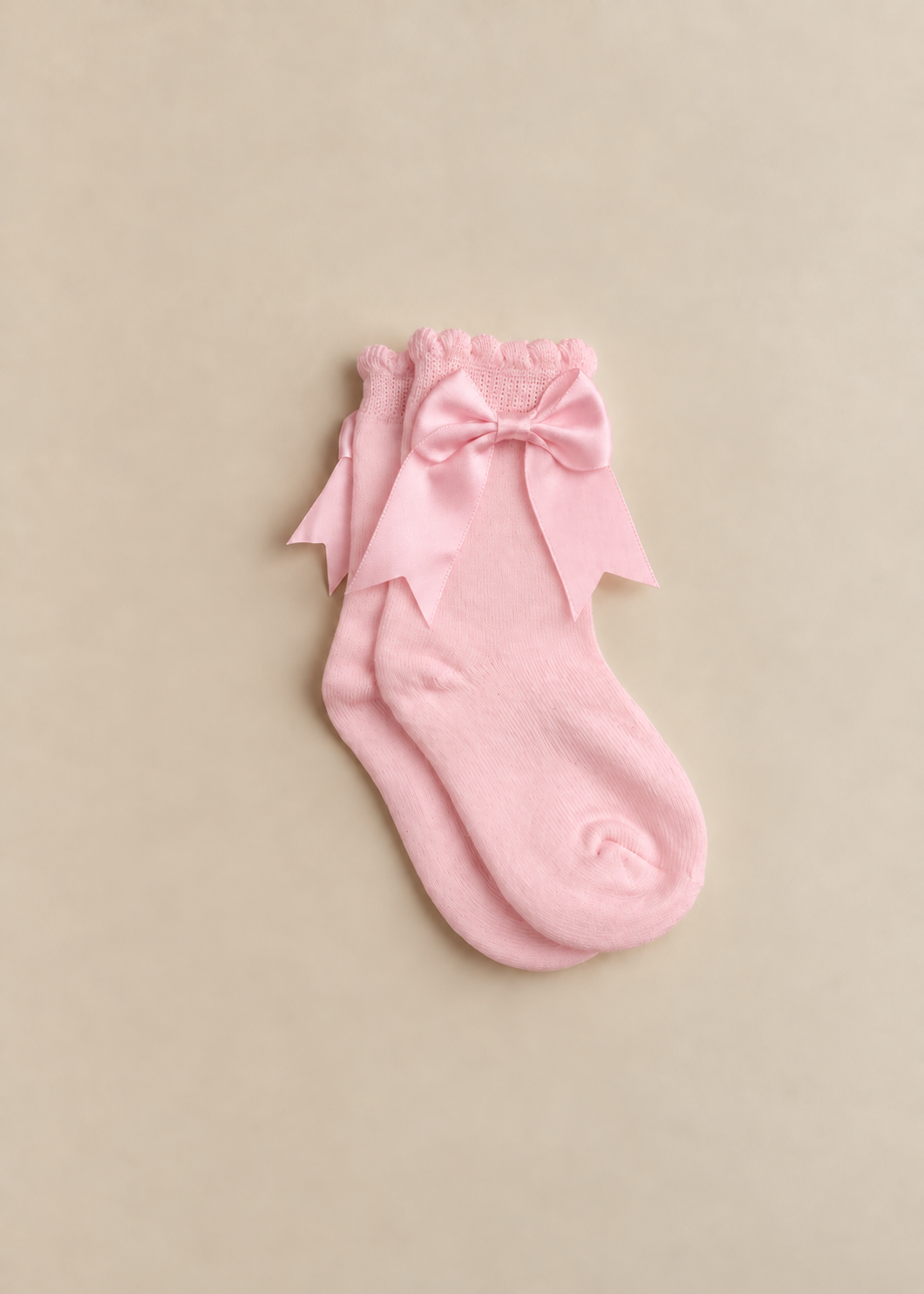 Satin Bow Ankle Socks