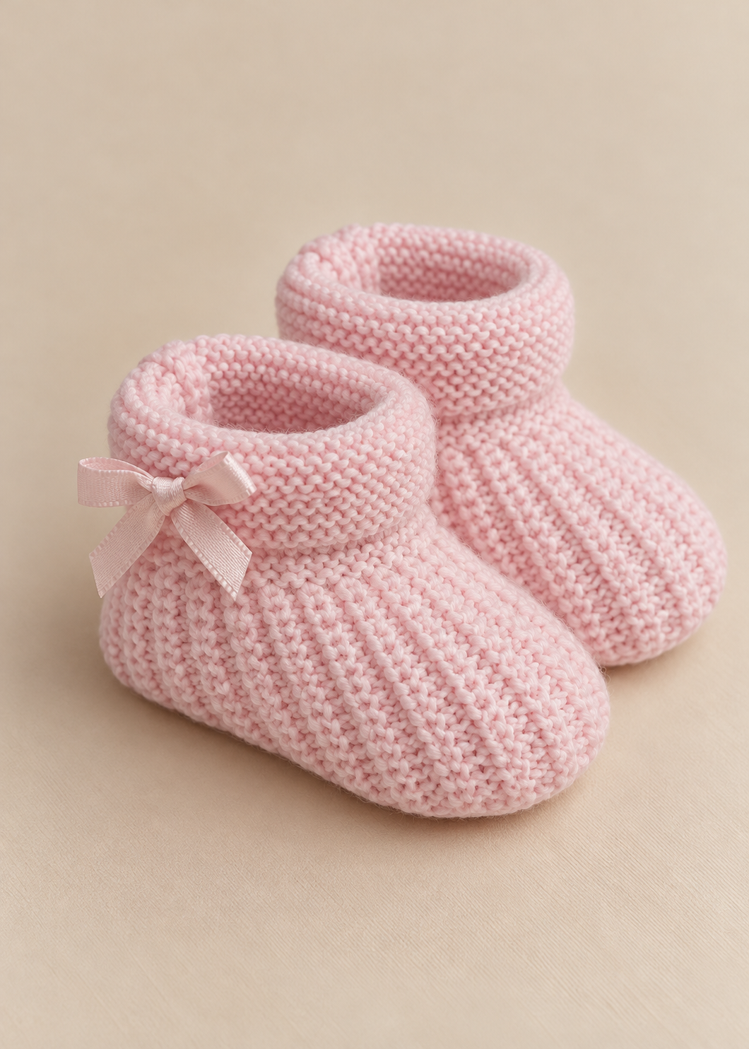 Pink Bow Booties