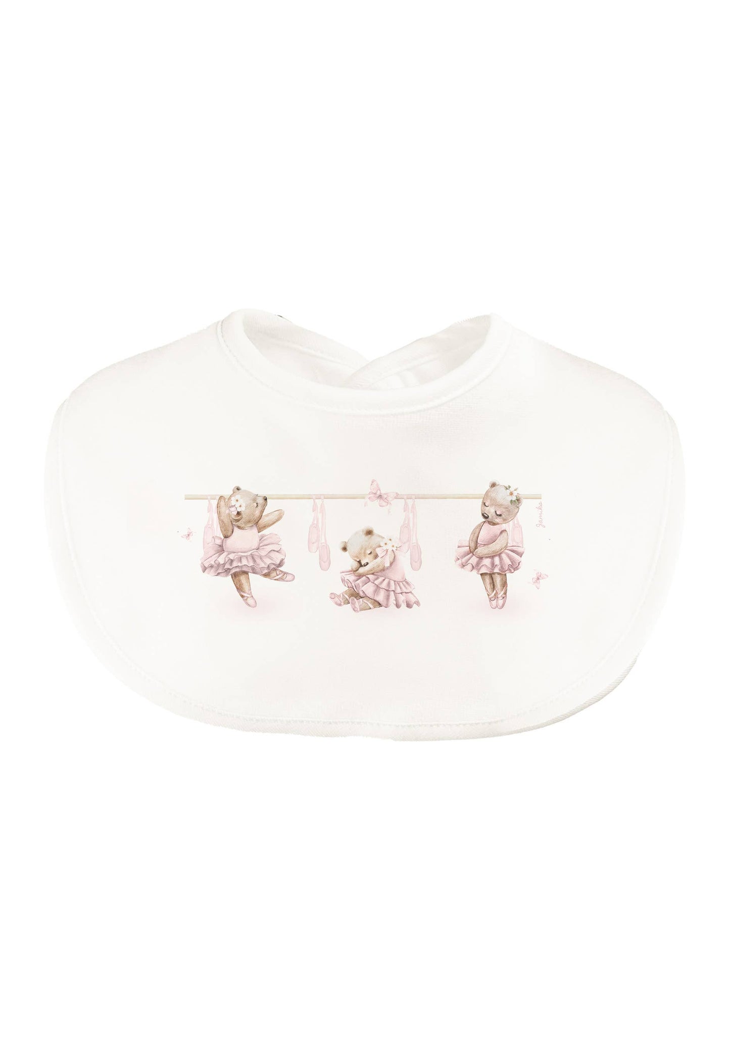 Velour Bib with a Print Charlene