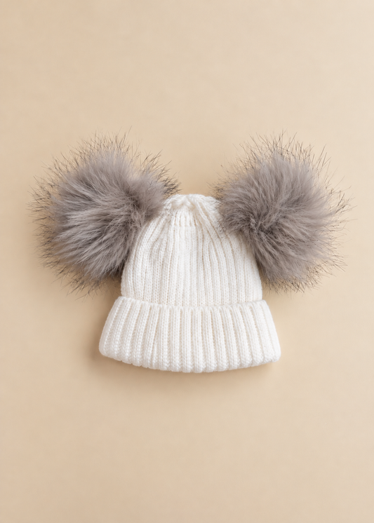 Pom Pom Ribbed Hat