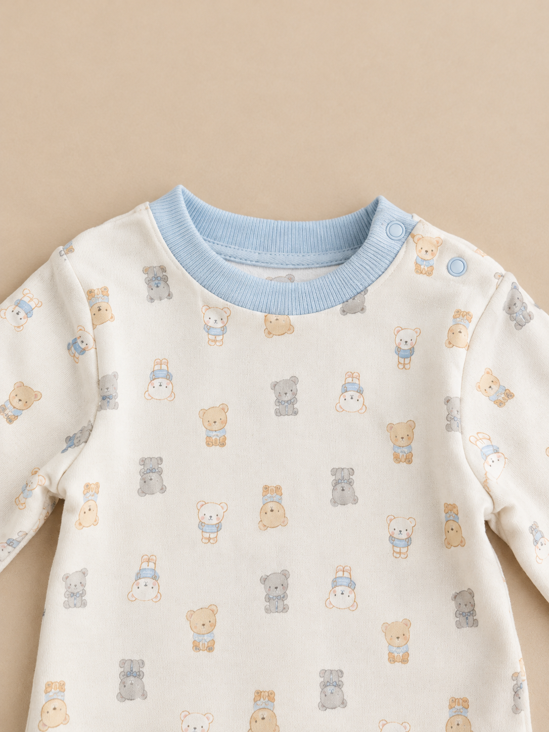 Waffle Teddy Bear 4PC Set