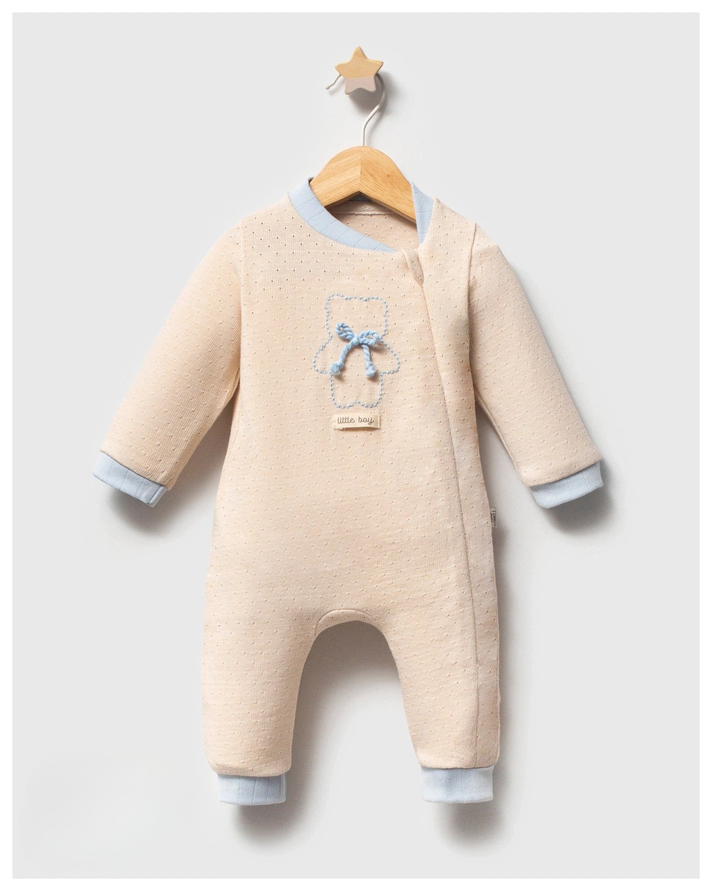Little Boy Teddy Zip Romper
