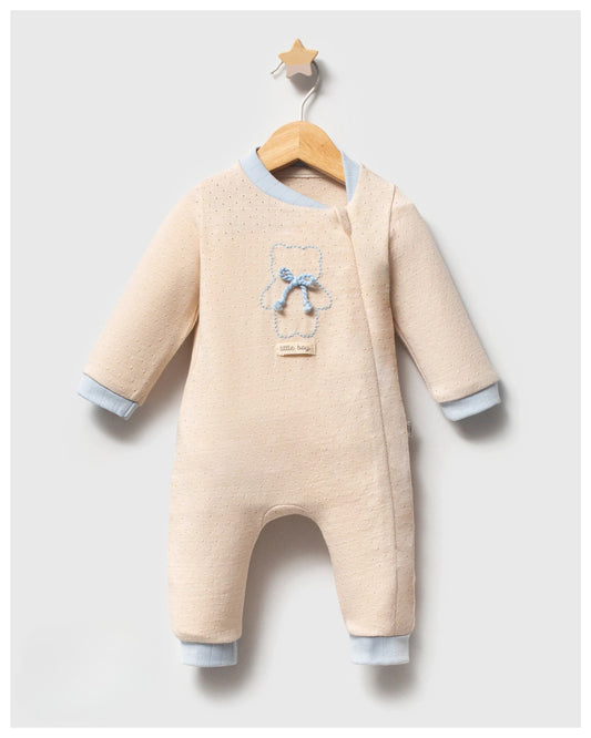 Little Boy Teddy Zip Romper