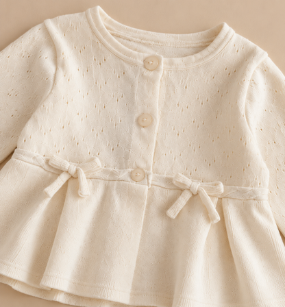Knit Bow Top & Trousers Set
