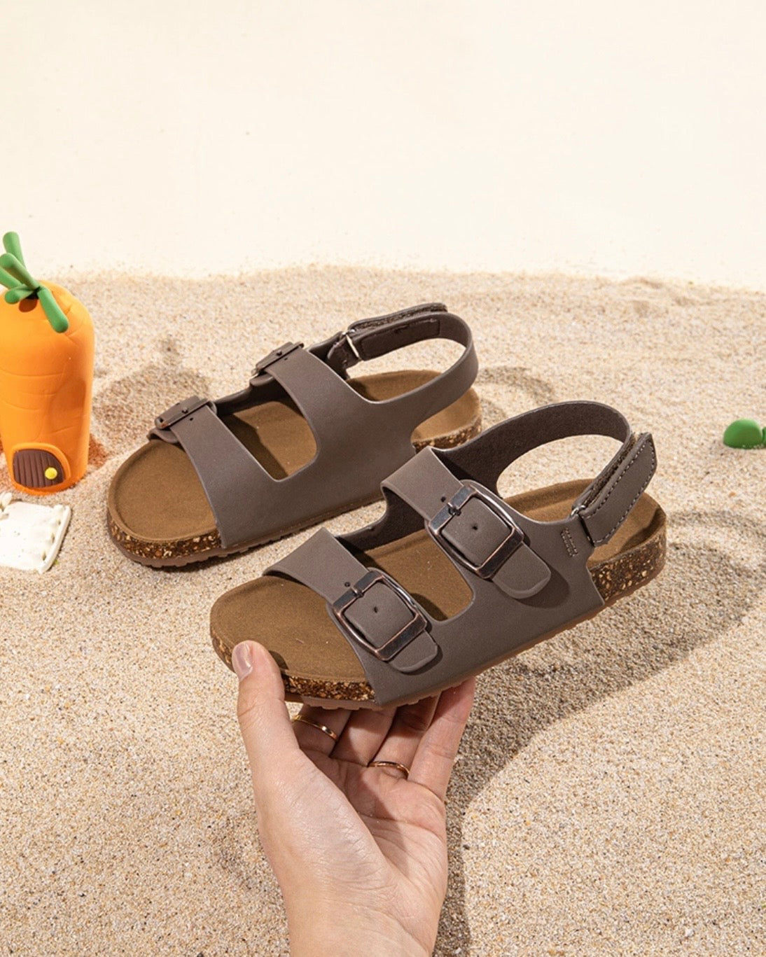 Footbed Buckle Sandals