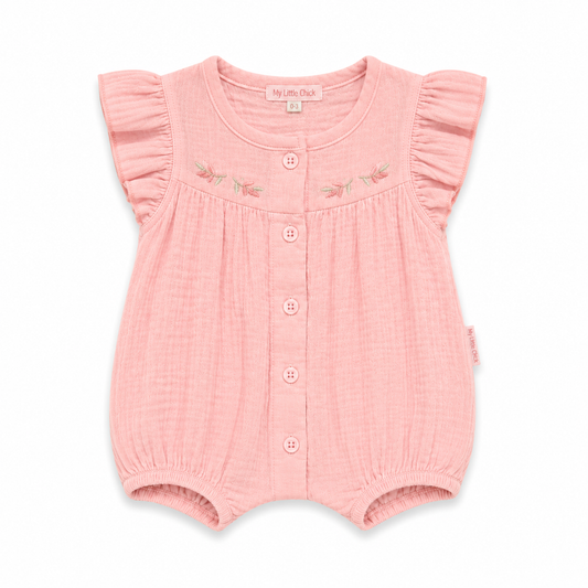Pink Bloom Romper