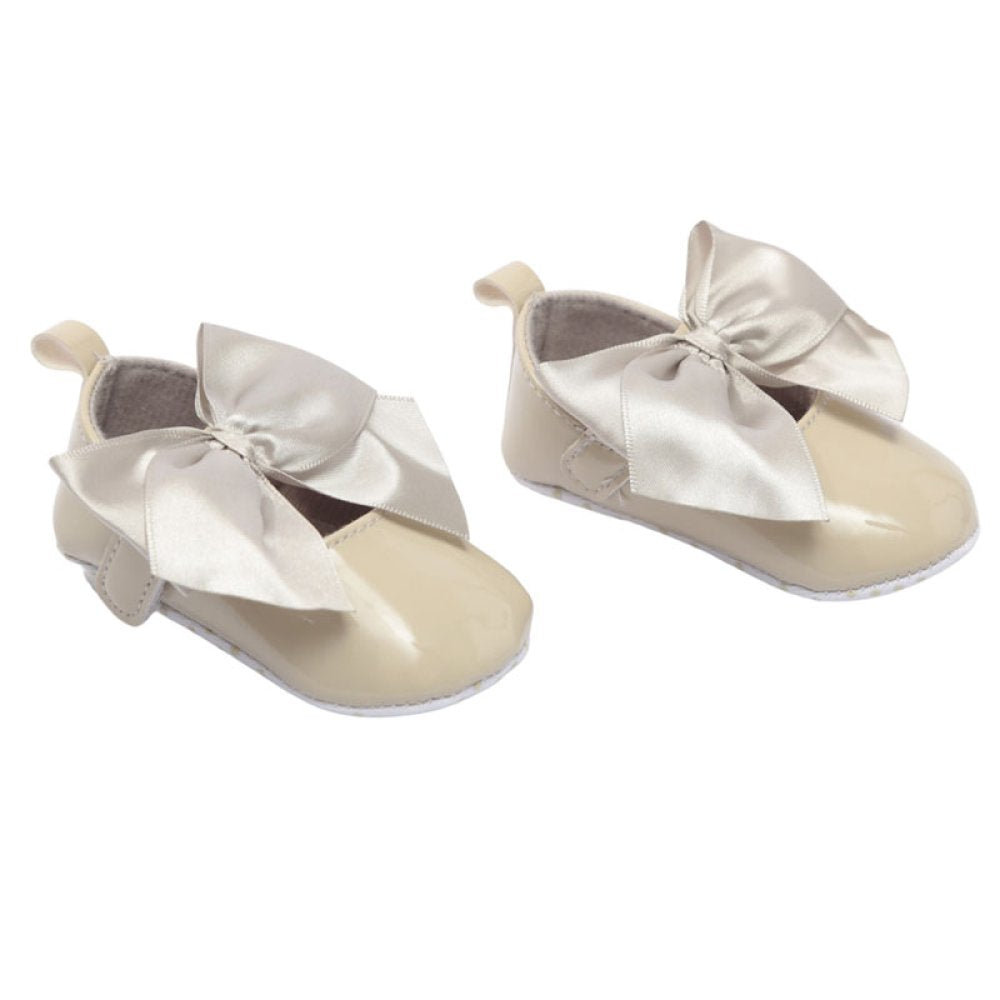 Shiny Bow Ballerinas
