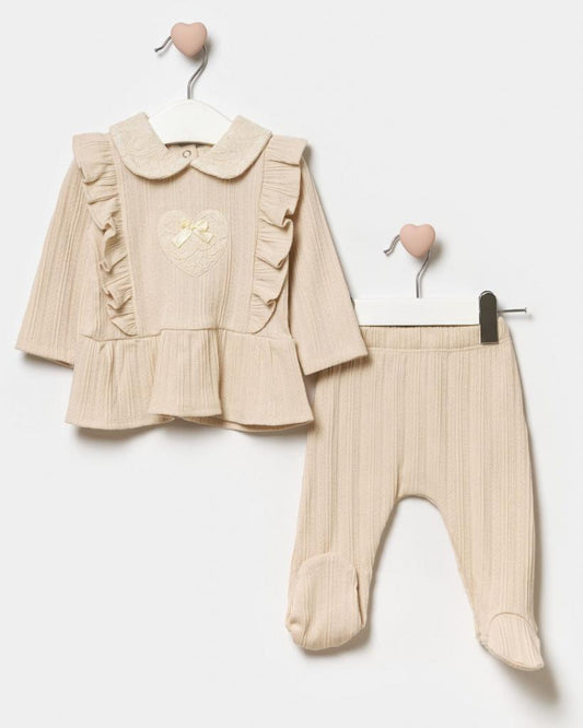 Biscuit Heart Ruffle Set