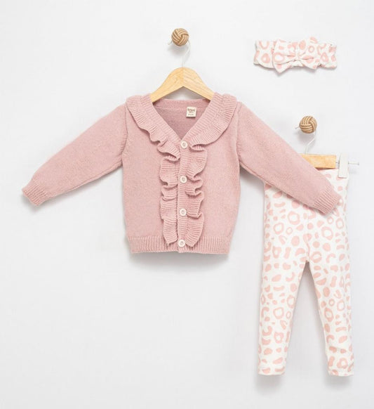 Cozy Leopard Knit Set