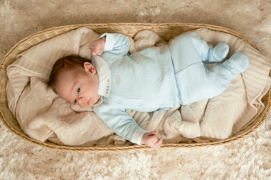 Sweet Days Jersey Jacquard Two-Piece Footed  Set