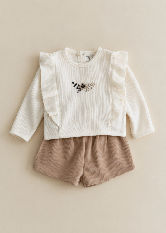 August Ribbed Velour Set