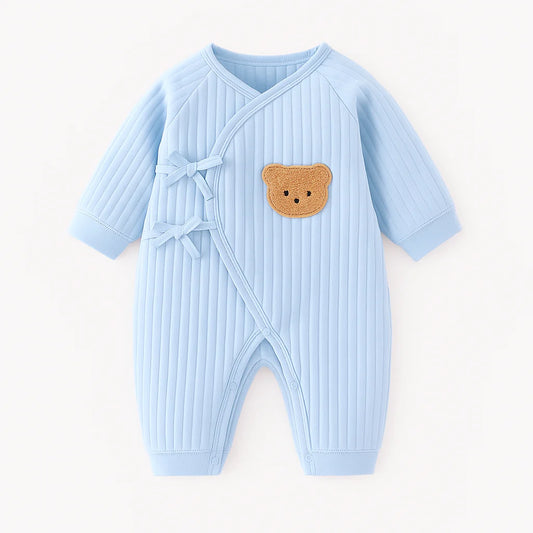 The Teddy Bear Boucle Wrap Baby Grow Romper