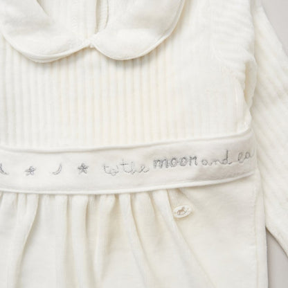 Baby Unisex Velour Ribbed Sleepsuit