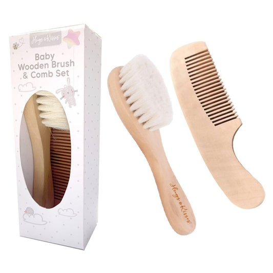Wooden Brush & Comb Set