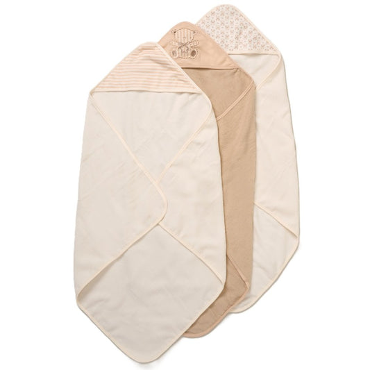 Teddy Hooded Towels & Washcloths Set