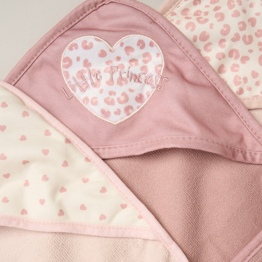 Little Princess Hooded Towels & Washcloths Set