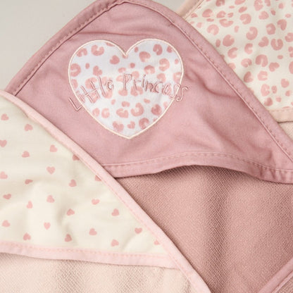 Little Princess Hooded Towels & Washcloths Set