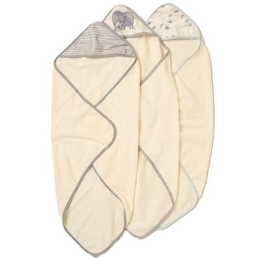 Elephant Mummy Hooded Towels & Washcloths Set