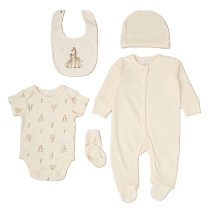 Baby Giraffe Velour 5PC Set