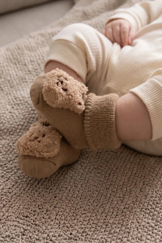 Boucle Teddy Slipper Socks