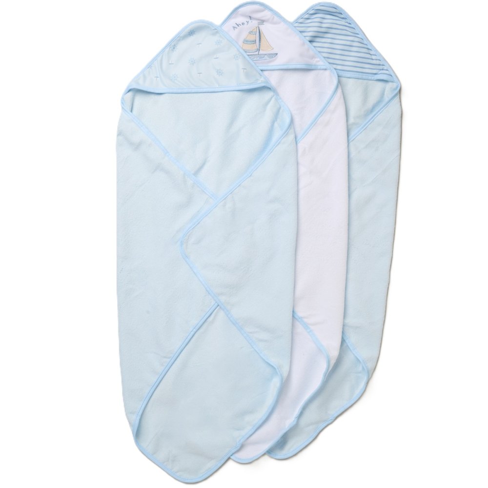 Sailor Hooded Towels & Washcloths Set