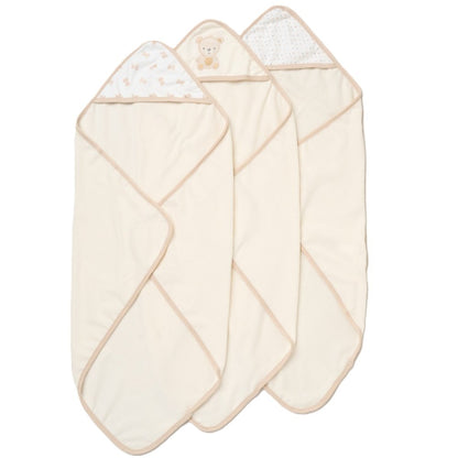 Teddy Bear Hooded Towels & Washcloths Set