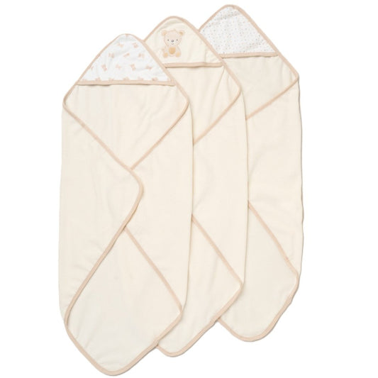 Teddy Bear Hooded Towels & Washcloths Set