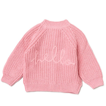 The Hello Pink Cardigan
