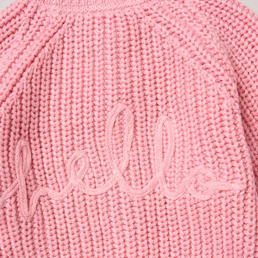 The Hello Pink Cardigan