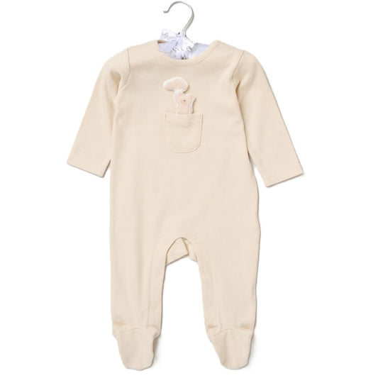 Little Teddy Appliqué Sleep-suit